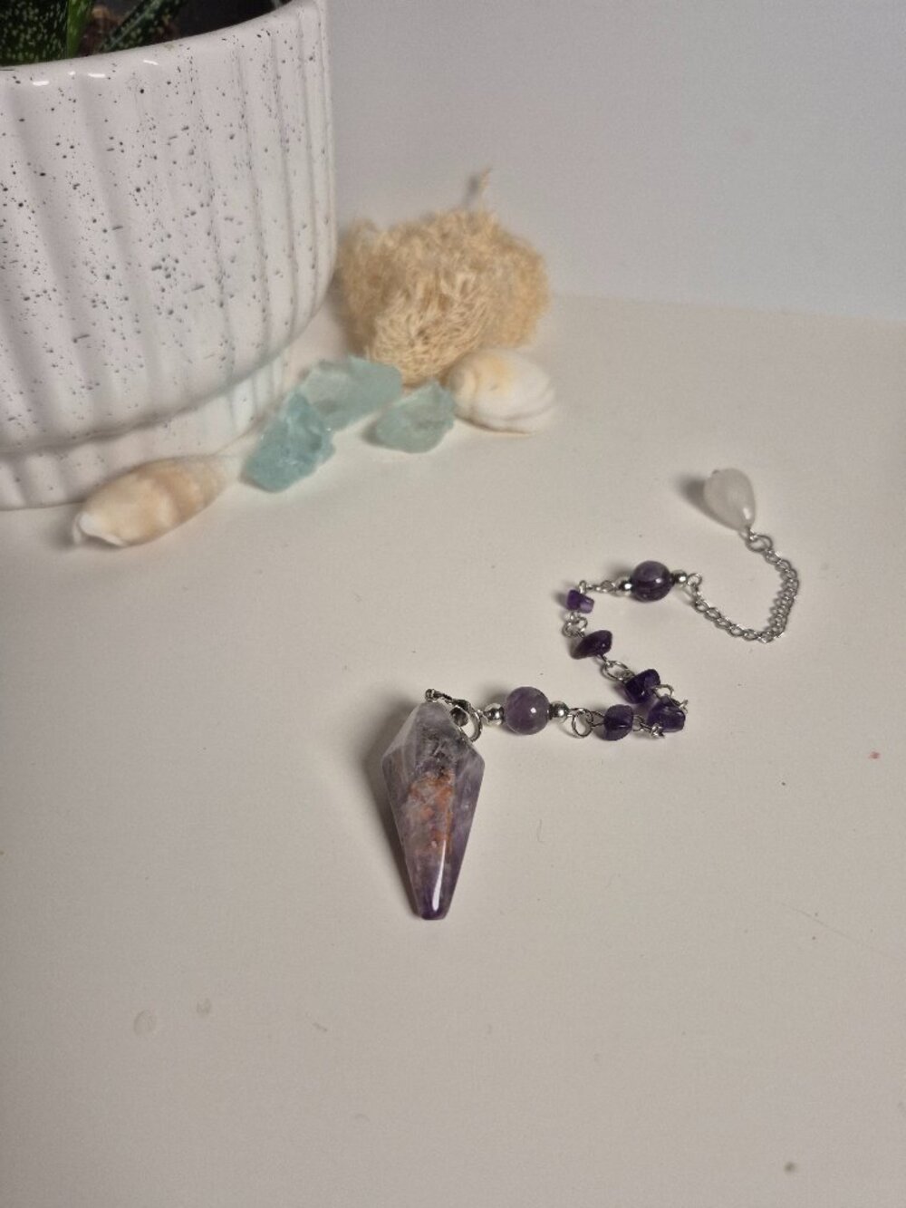 Handmade Amethyst Pendulum